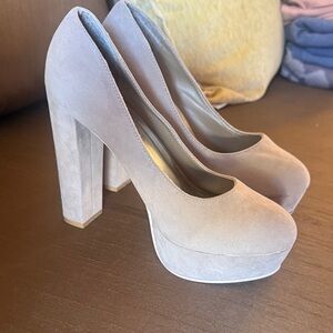 Styluxe Women's Elegant Beige Heels